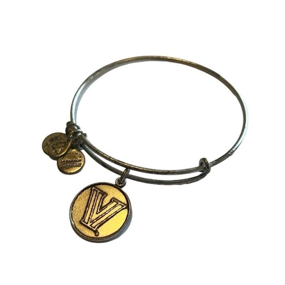Alex and Ani Villanova University Silver Bangle Charm Bracelet - Picture 4 of 10